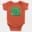 Pechu Pecha Irrukanum Short Sleeve Baby Onesie in Orange Color